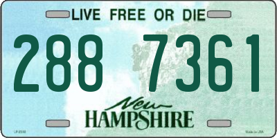 NH license plate 2887361