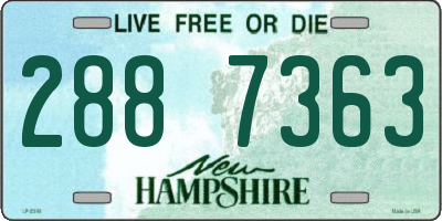 NH license plate 2887363