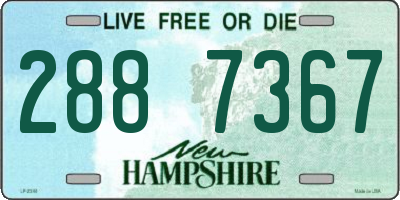 NH license plate 2887367