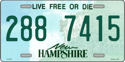 NH license plate 2887415