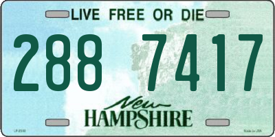 NH license plate 2887417