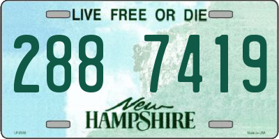 NH license plate 2887419