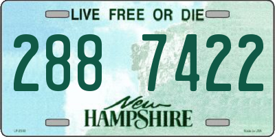 NH license plate 2887422
