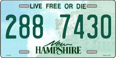 NH license plate 2887430