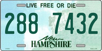 NH license plate 2887432
