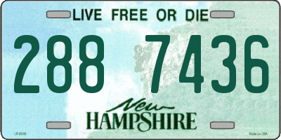 NH license plate 2887436