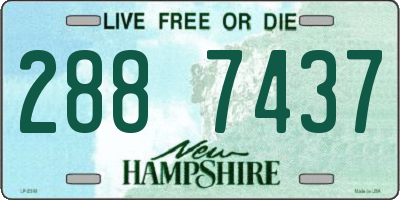 NH license plate 2887437