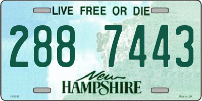 NH license plate 2887443