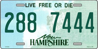 NH license plate 2887444