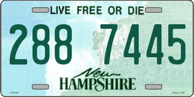 NH license plate 2887445