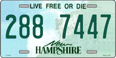 NH license plate 2887447