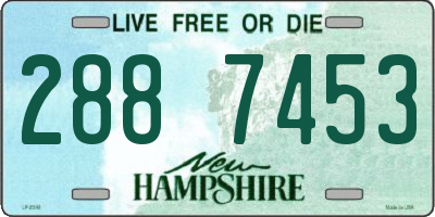 NH license plate 2887453
