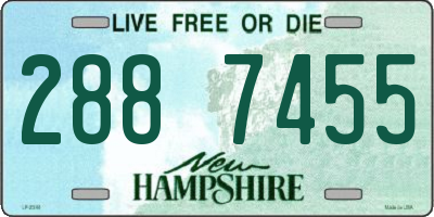 NH license plate 2887455