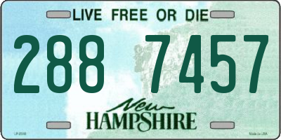 NH license plate 2887457