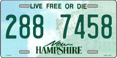 NH license plate 2887458