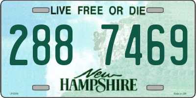 NH license plate 2887469