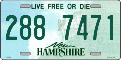NH license plate 2887471
