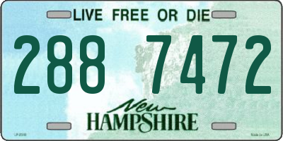 NH license plate 2887472