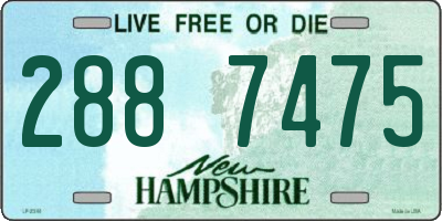 NH license plate 2887475