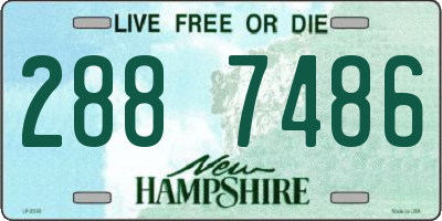 NH license plate 2887486