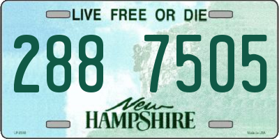 NH license plate 2887505