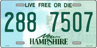 NH license plate 2887507