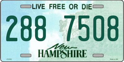 NH license plate 2887508