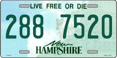 NH license plate 2887520