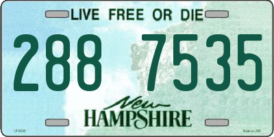 NH license plate 2887535