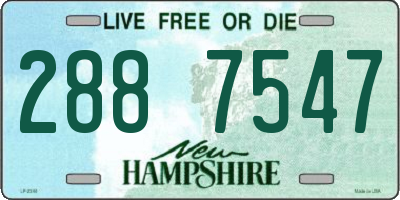 NH license plate 2887547