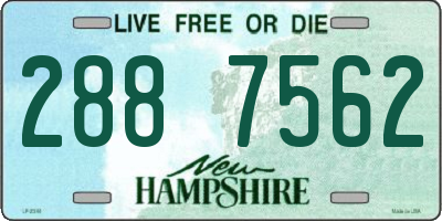 NH license plate 2887562