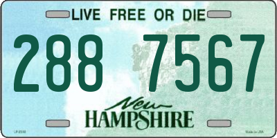 NH license plate 2887567
