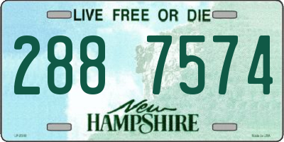NH license plate 2887574