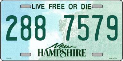 NH license plate 2887579