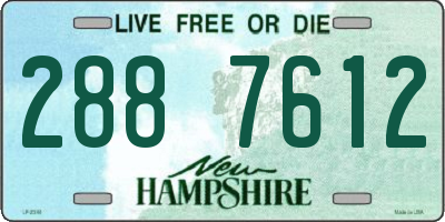 NH license plate 2887612