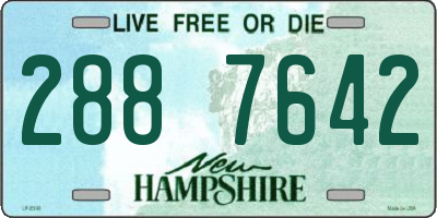 NH license plate 2887642
