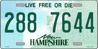 NH license plate 2887644