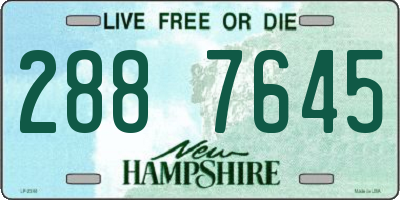 NH license plate 2887645