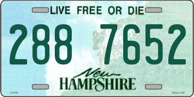 NH license plate 2887652