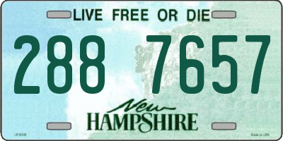 NH license plate 2887657
