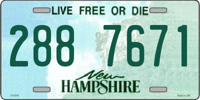 NH license plate 2887671