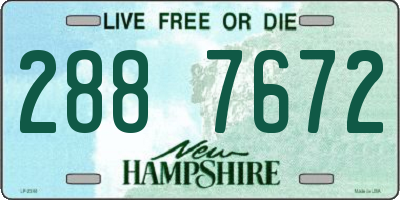 NH license plate 2887672