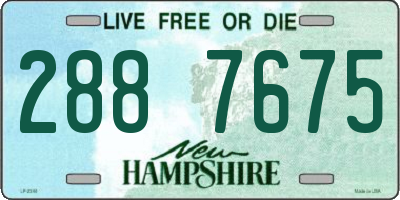 NH license plate 2887675