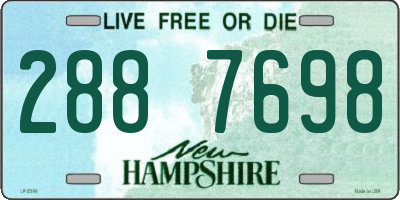 NH license plate 2887698