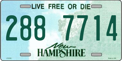 NH license plate 2887714