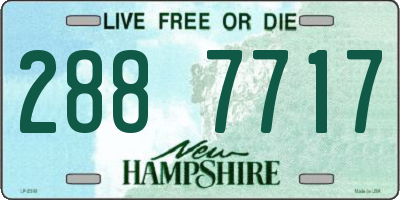 NH license plate 2887717