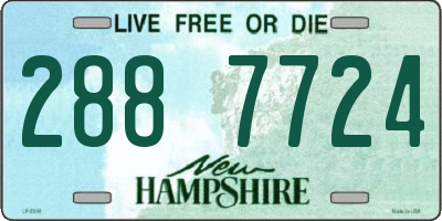NH license plate 2887724