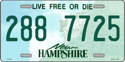 NH license plate 2887725
