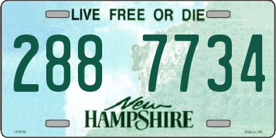 NH license plate 2887734