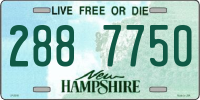 NH license plate 2887750